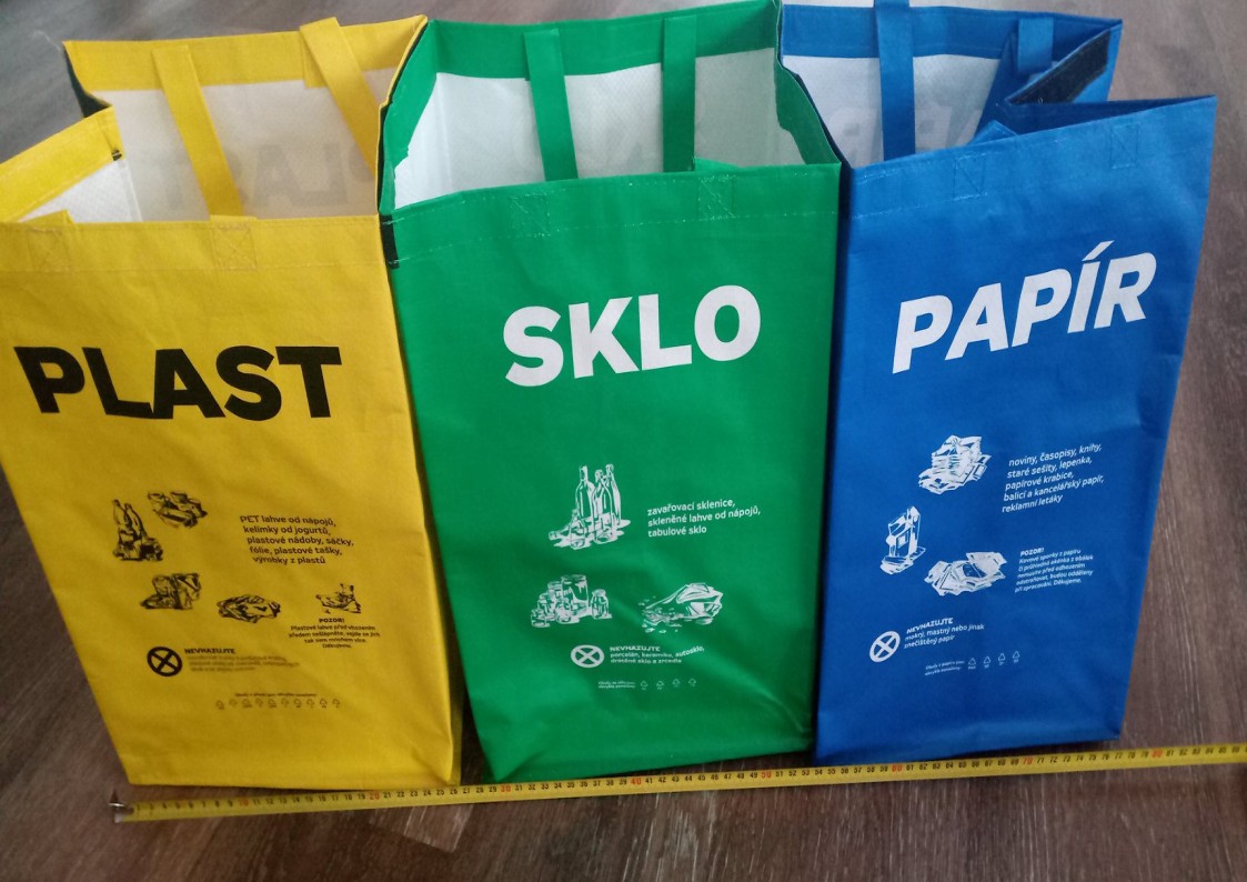 Tašky na tříděný odpad
